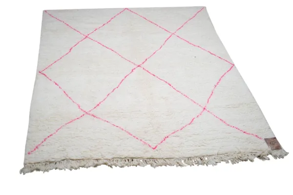 Beni ouarain Teppich mit Rosa 12513 295cm x 205cm