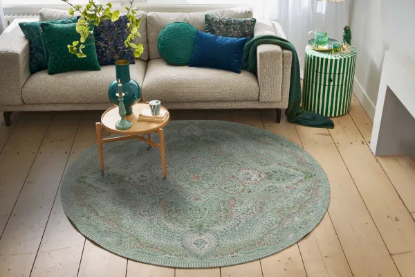 Alfombra by Pip Light Green Rond