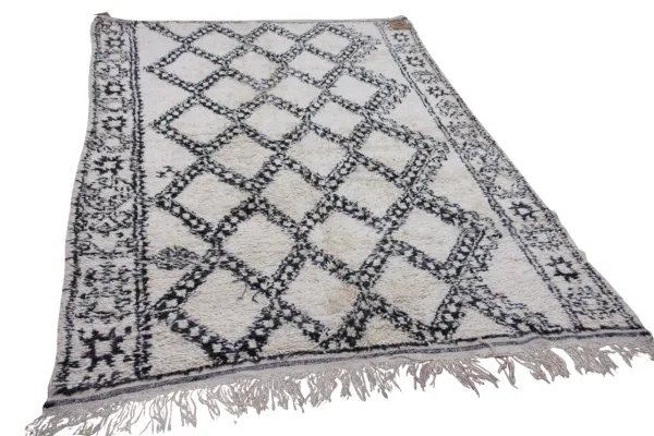oude beni ouarain hoogpolig vloerkleed uit Marokko 730015 263cm x 177cm  