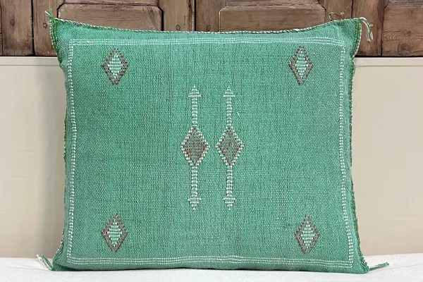 Sabra Kussen uit Marokko groen 45cm x 45cm incl vulling nr.64136