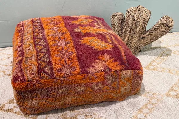 Marokkaanse Poef nr.94030 60cm x 60cm x 25cm