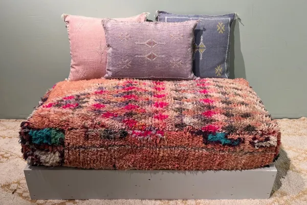 Marokkaanse Poef XL 120cm x 60cm x 25cm nr: 94033 incl. vulling