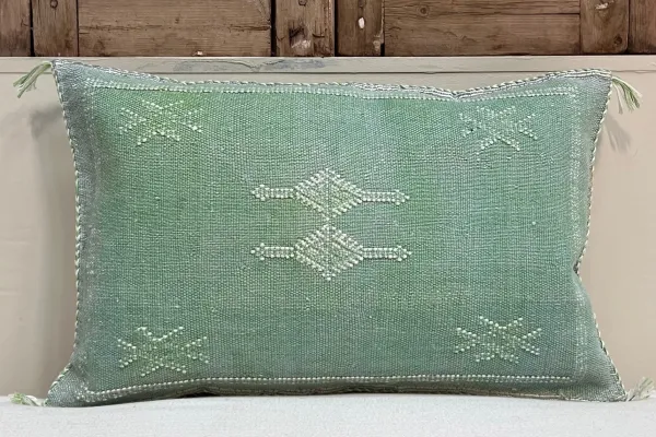 Sabra Kussen uit Marokko groen 60cm x 40cm incl vulling nr.61239