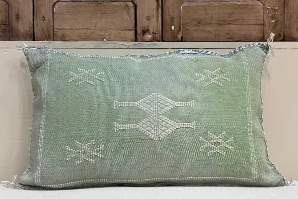 Sabra Kussen uit Marokko groen 60cm x 40cm incl vulling nr.61242