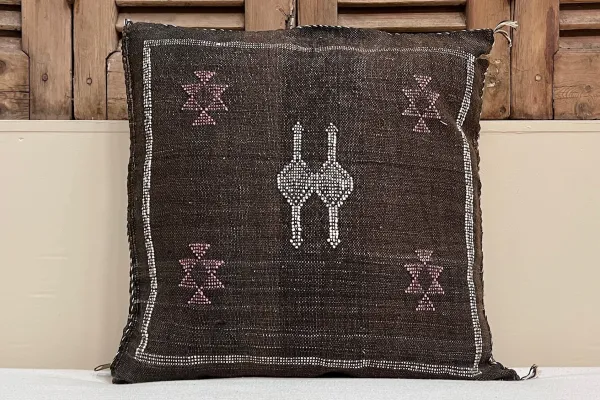 Sabra Kussen uit Marokko licht bruin 45cm x 45cm incl vulling nr.94120