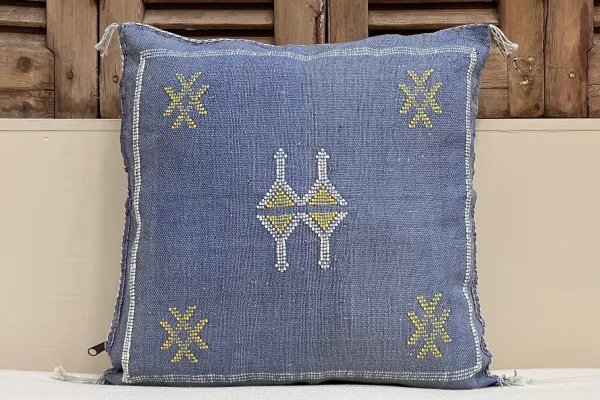 Sabra Kussen uit Marokko blauw 45cm x 45cm incl vulling nr.94141