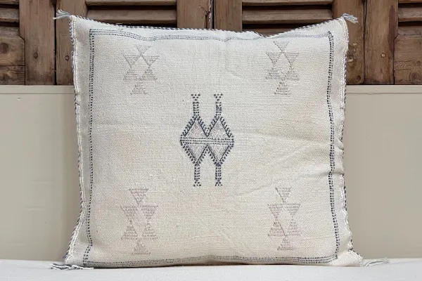 Sabra Kussen uit Marokko wit 45cm x 45cm incl vulling nr.94142