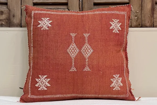 Sabra Kussen uit Marokko oranje / rood 45cm x 45cm incl vulling nr.94158