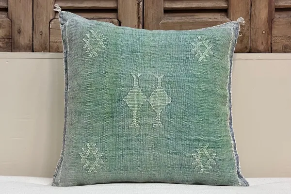 Sabra Kussen uit Marokko groen 45cm x 45cm incl vulling nr.94166