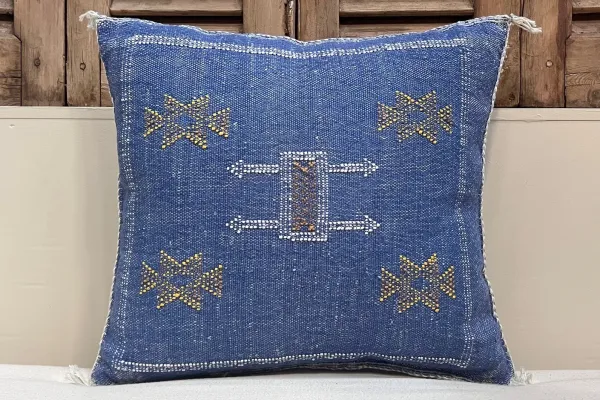 Sabra Kussen uit Marokko blauw 45cm x 45cm incl vulling nr.94171
