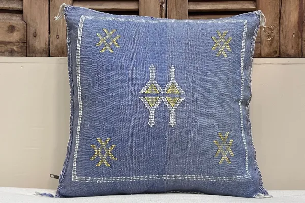 Sabra Kussen uit Marokko blauw 45cm x 45cm incl vulling nr.94176