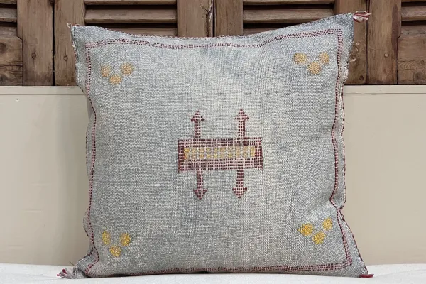 Sabra Kussen uit Marokko grijs / blauw 45cm x 45cm incl vulling nr.95122