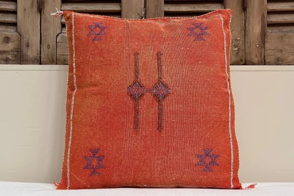 Sabra Kussen uit Marokko oranje 45cm x 45cm incl vulling nr.95135