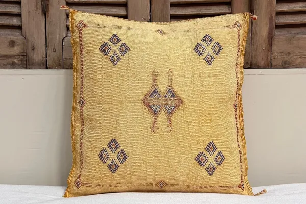 Sabra Kussen Marokko geel  45cm x 45cm incl vulling nr.14113