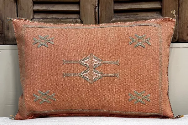 Sabra Kussen uit Marokko oranje 60cm x 40cm incl vulling nr.93396