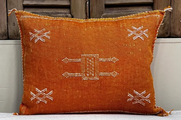 Sabra Kussen uit Marokko oranje 60cm x 40cm incl vulling nr.93397
