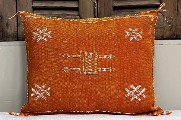 Sabra Kussen uit Marokko oranje 60cm x 40cm incl vulling nr.93398