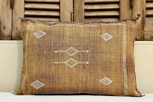 Sabra Kussen uit Marokko bruin 60cm x 40cm incl vulling nr.62707