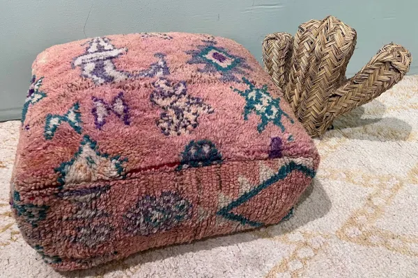 Marokkanischer Pouf Nr. 47025 60cm x 60cm x 25cm inkl. Füllung