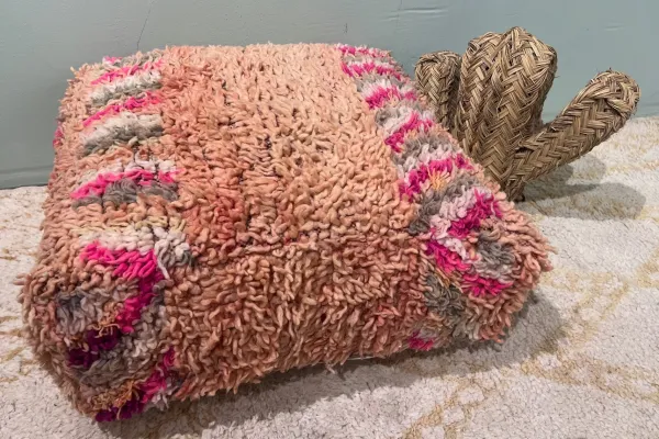 Marokkanischer Pouf Nr. 47027 60cm x 60cm x 25cm inkl. Füllung