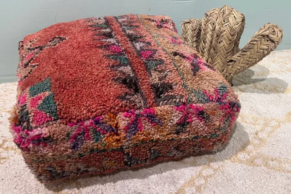 Marokkanischer Pouf Nr. 47030 60cm x 60cm x 25cm inkl. Füllung