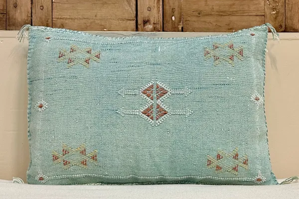 Sabra Kussen uit Marokko blauw 60cm x 40cm incl vulling nr.93245