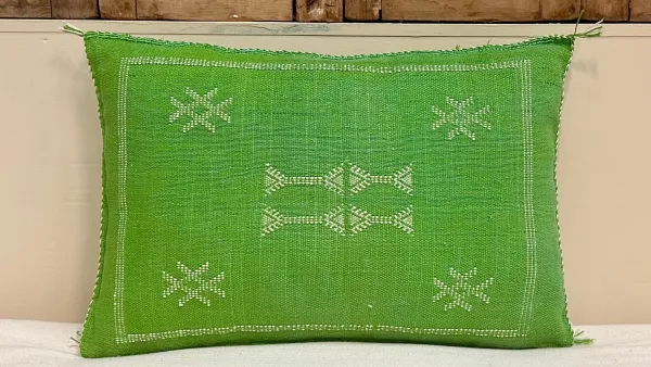 Sabra Kussen uit Marokko groen 60cm x 40cm incl vulling nr.93373