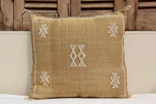 Sabra Kussen uit Marokko bruin 45cm x 45cm incl vulling nr.64031