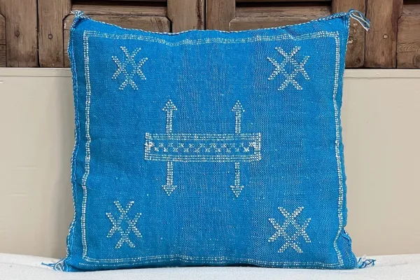 Sabra Kussen uit Marokko blauw 45cm x 45cm incl vulling nr.64055