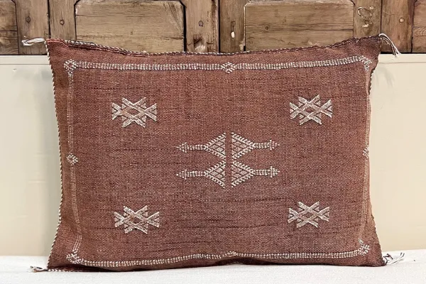 Sabra Kussen uit Marokko bruin 60cm x 40cm incl vulling nr.93275