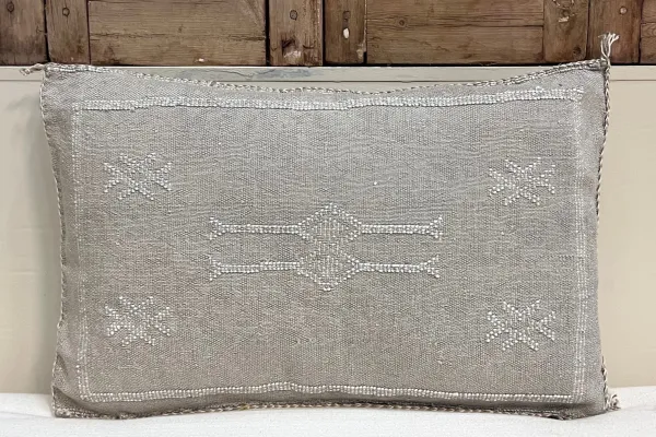 Sabra Kussen uit Marokko grijs 60cm x 40cm incl vulling nr.93291