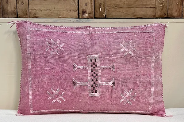 Sabra Kussen uit Marokko roze 60cm x 40cm incl vulling nr.93297