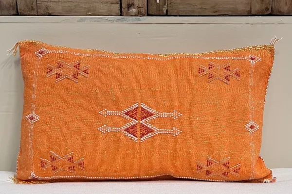Sabra Kussen uit Marokko oranje 60cm x 40cm incl vulling nr.93309