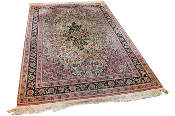 Kaschmir zijde vloerkleed, nr16371, 250cm x 170cm (niet gereinigd)