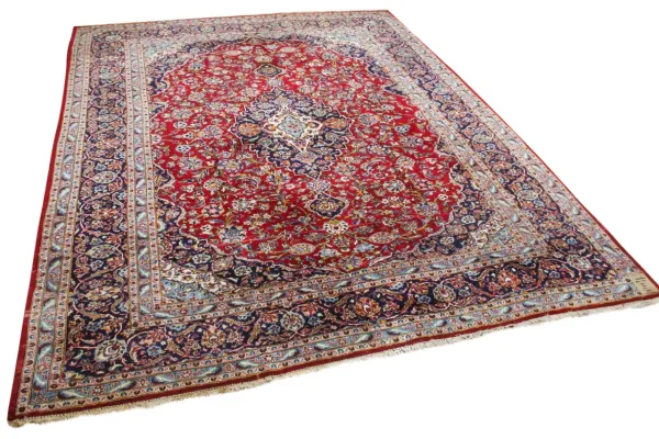 ongeschoren Keshan vloerkleed nr.46265 390cm x 305cm