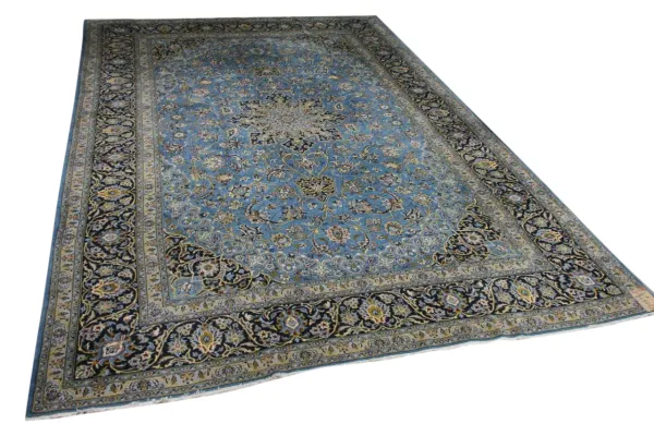 ongeschoren Keshan vloerkleed nr.62033 420cm x 290cm