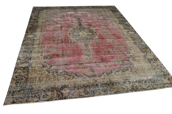 Vintage kirman vloerkleed 16561 368cm x 278cm