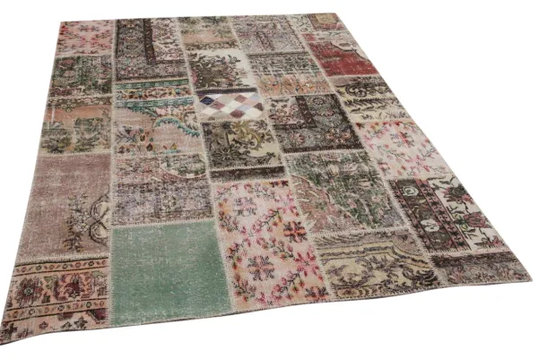 patchwork vloerkleed nr.21285 231cm x 162cm