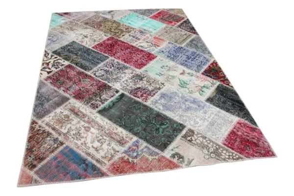 patchwork vloerkleed diverse kleuren nr.35823 232cm x 161cm