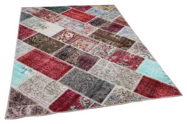 patchwork vloerkleed diverse kleuren nr.35462 233cm x 161cm