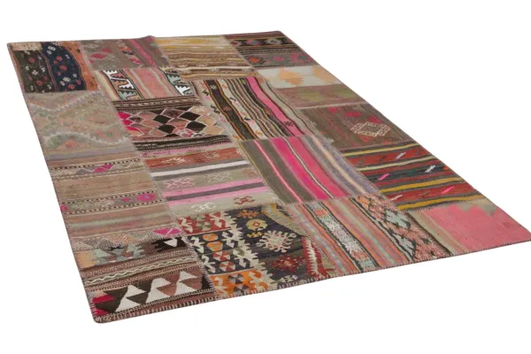 patchwork vloerkleed diverse kleuren 230cm x 160cm nr0131