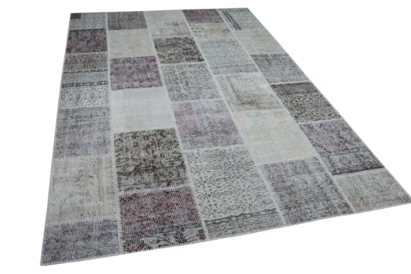 patchwork vloerkleed beige nr.11491 300cm x 200cm