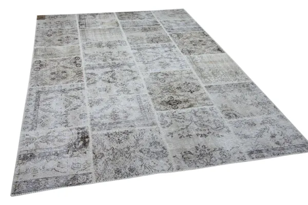 patchwork vloerkleed beige nr.11493 300cm x 200cm