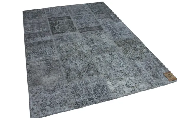 Patchwork grijs vloerkleed nr: 19371, 240cm x 170cm 