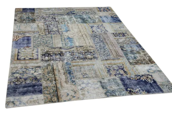 patchwork vloerkleed nr.59520 241cm x 171cm