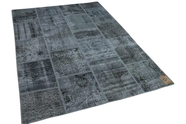 Patchwork vloerkleed grijs 9324 239cm x 171cm 