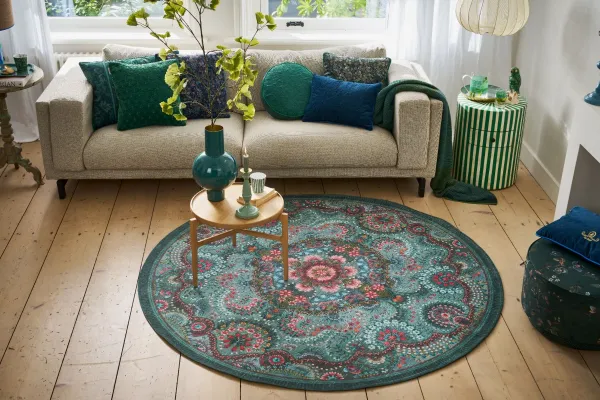 Sale Showroom model Rond vloerkleed groen 200cm showroom model