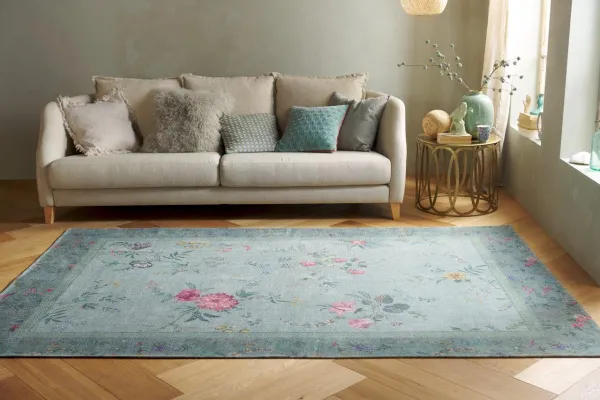 Sale vintage look vloerkleed 275cm x 185cm showroom model