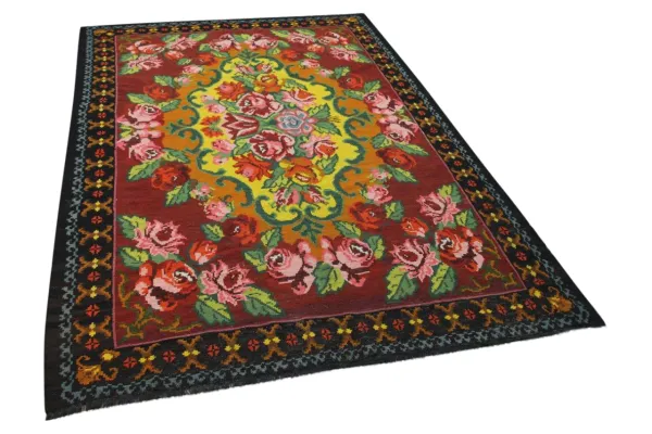 Rozenkelim authentiek, handgeweven in Moldavië 36950 270cm x 176cm 