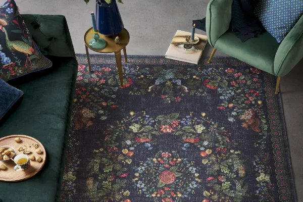 vintage look vloerkleed 230cm x 155cm   showroom model